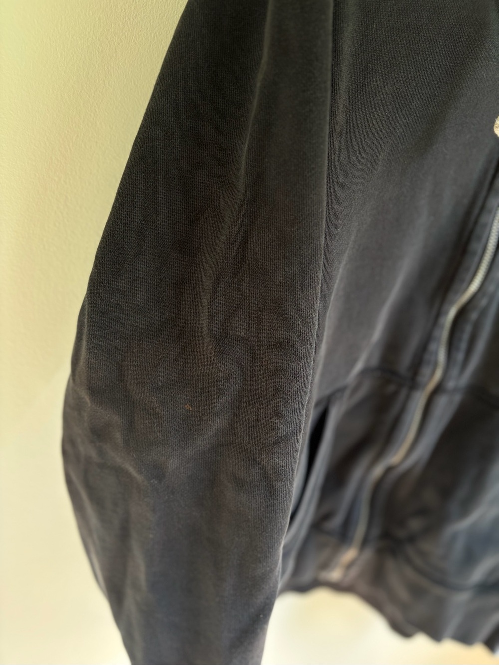 Ralph Lauren Black Zip Hoodie with White Drawstrings - Picture 4 of 6